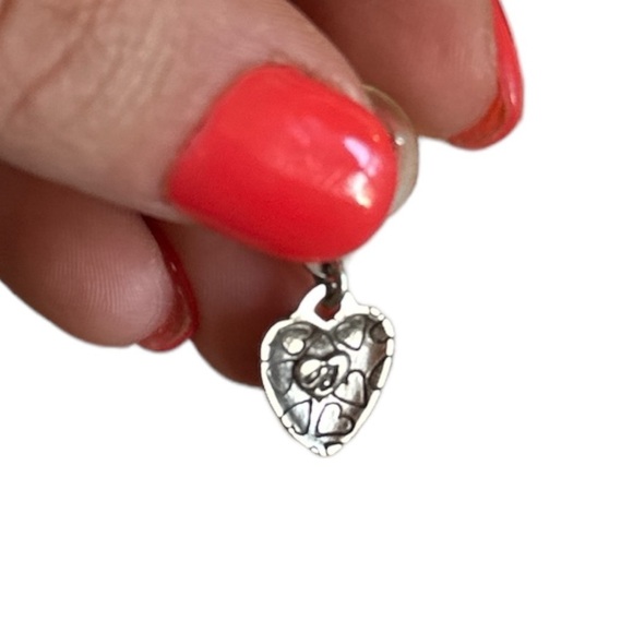 EUC - Retired Brighton Heart Hoop Earrings - Picture 3 of 3